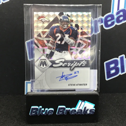 2022 Panini Mosaic Scripts Steve Atwater auto #S-SA Broncos