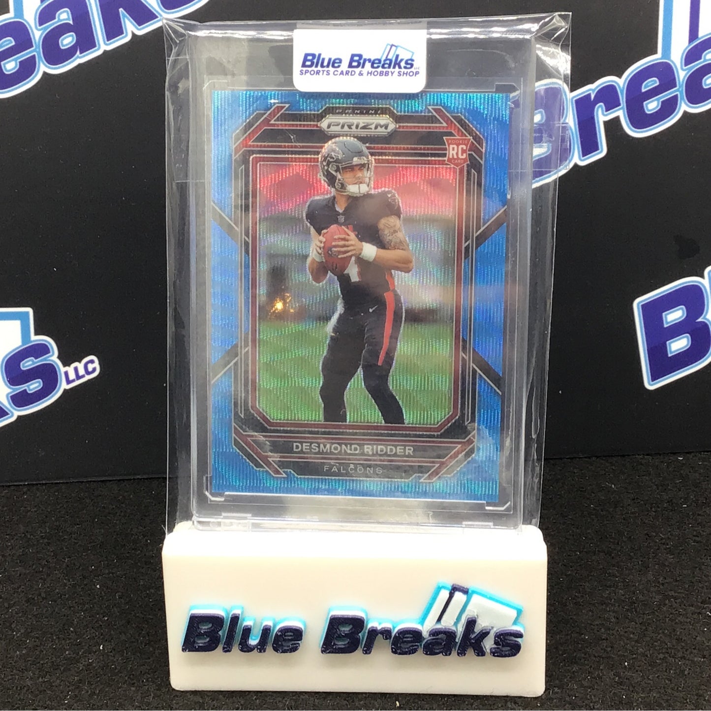 2022 Panini - Prizm - Desmond Ridder - 145/199 - Atlanta Falcons - Blue