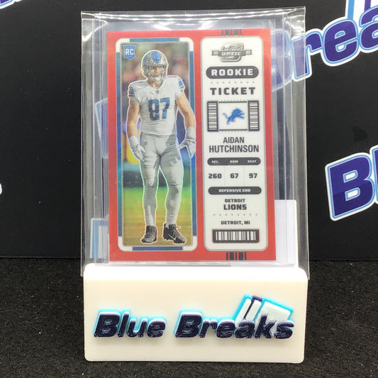 2022 Panini Contenders Optic Aidan Hutchinson 113/175 #60 Lions