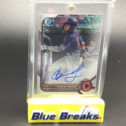 2022 Bowman Chrome George Valera Mojo Refractor auto
