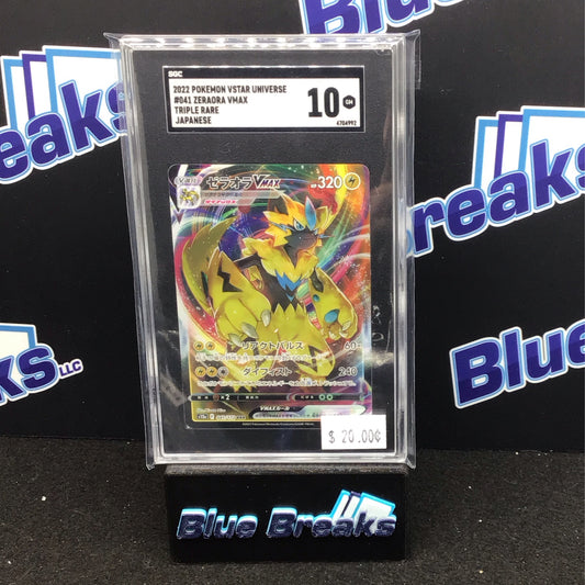 2022 Pokémon Japanese Zeraora Vmax Triple Rare 041/172 SGC 10