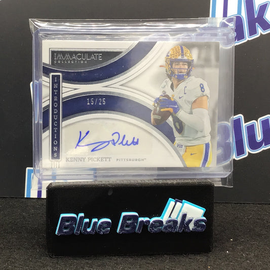 2022 Immaculate - Kenny Pickett - 15/25 - Pittsburgh Steelers - Pitt