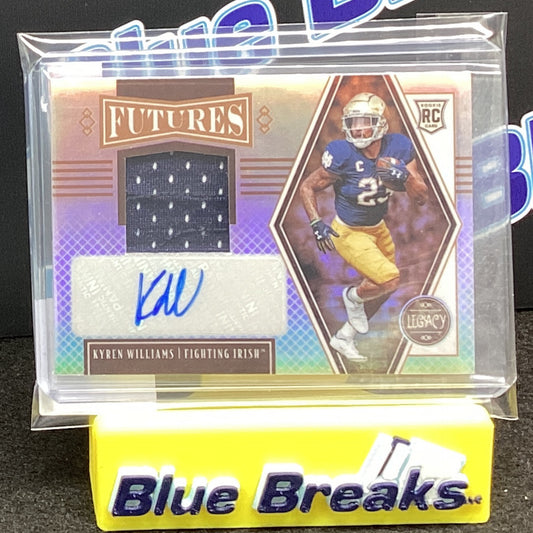 2022 Panini Legacy Futures Kyren Williams relic auto 144/249 FP-LWI
