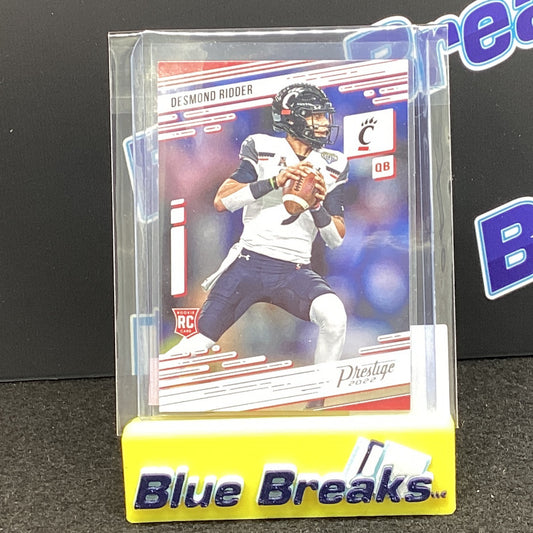 2022 Panini Chronicles Prestige Draft Picks Desmond Ridder 14-3 Falcons