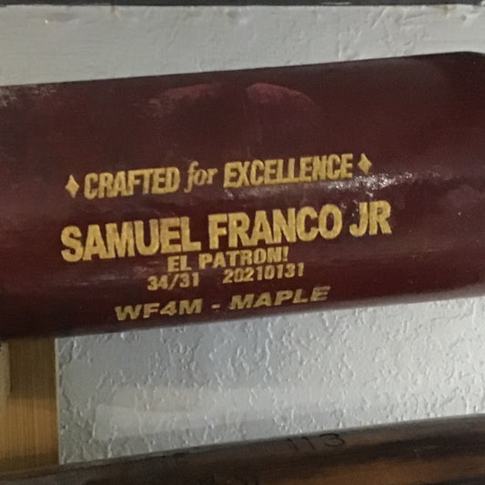 Wander Franco game used baseball bat