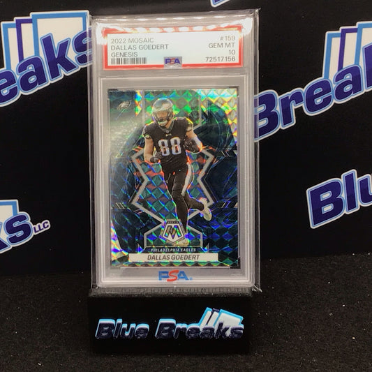 2022 Panini Mosaic Genesis Dallas Goedert #159 PSA 10 Eagles