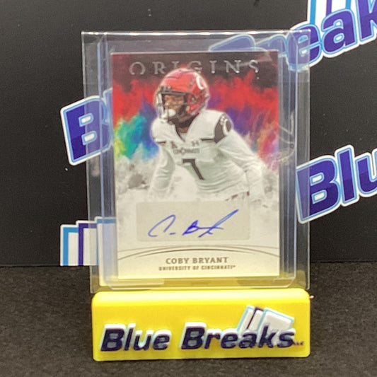 2022 Panini Chronicles Origins Draft Picks Coby Bryant auto OA-CBY