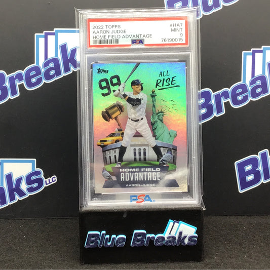 2022 Topps - Aaron Judge - Home Field Advantage - #HA7 - PSA 9 - New York Yankees