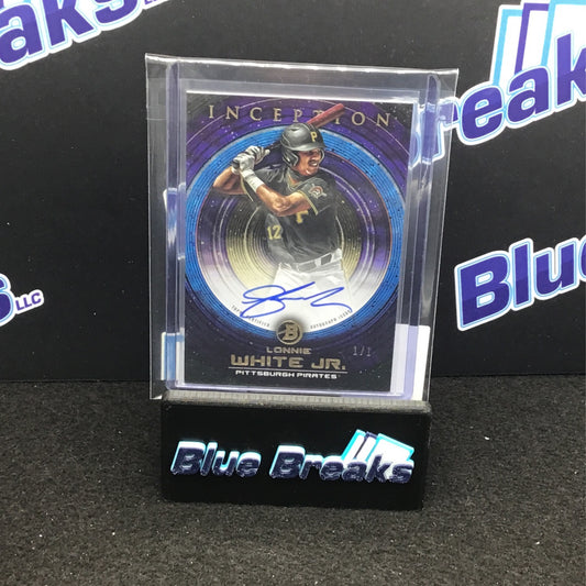 2022 Bowman Inception Lonnie White Jr auto 1/1 #PA-LW Pirates