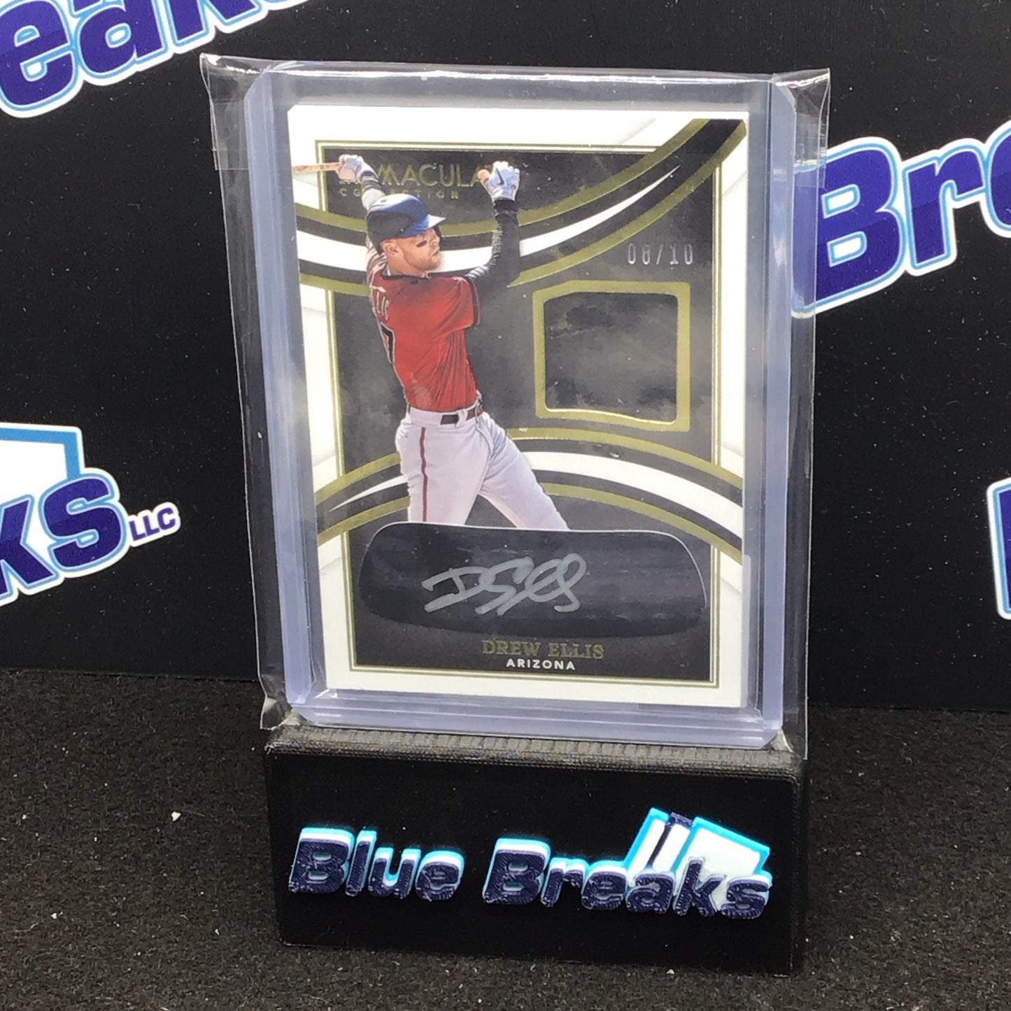 2022 Panini Immaculate Drew Ellis relic auto 08/10 #IBP-DE Diamondbacks