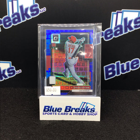 2022 Panini Donruss Optic blue pandora Shohei Ohtani 61/99 #141 Angels