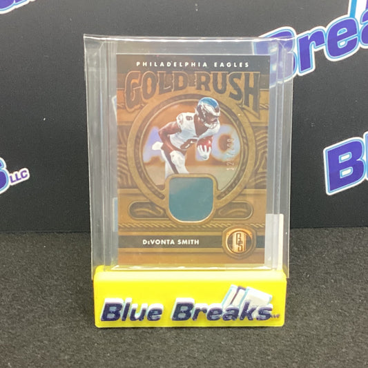 2022 Panini Gold Standard Gold Rush Devonta Smith relic 129/299
