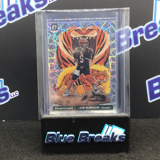 2022 Panini - Joe Burrow - Donruss Optic - Downtown - DT-JB - (PRINT LINE). - Cincinnati Bengals