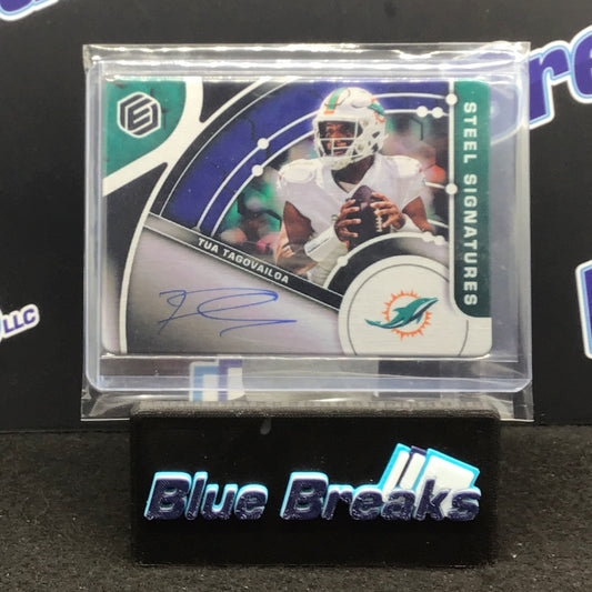 2022 Panini - Elements - Tua Tagovailoa - Miami Dolphins Steel Signatures - Auto
