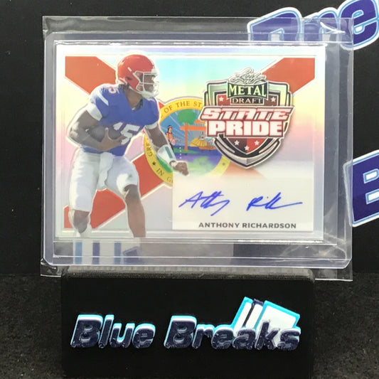2022 Leaf Metal Draft - State Pride - Anthony Richardson - #SP-AR1 - 22/40