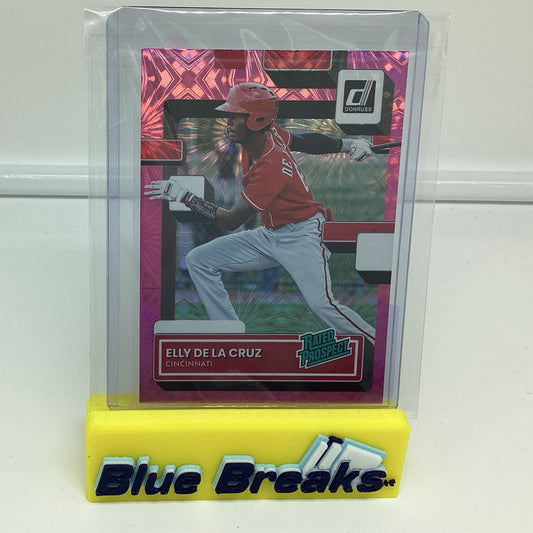 2022 Donruss - Elly De La Cruz Pink Fireworks