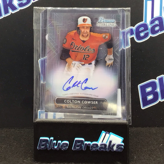 2022 Bowman Sterling Colton Cowser auto #PA-CC Orioles
