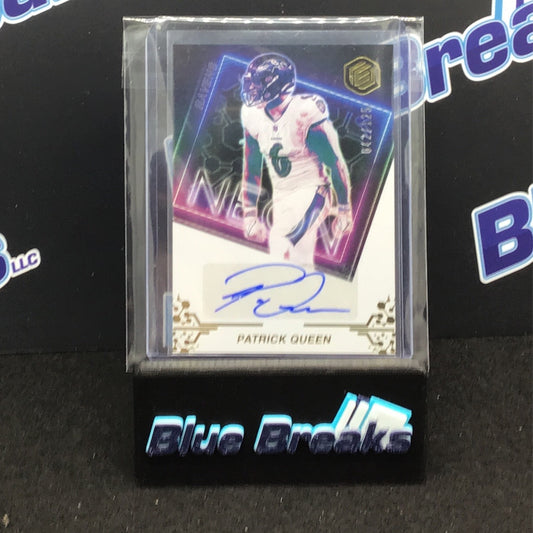 2022 Panini Elements Neon Patrick Queen auto 042/125 #NS-PQ Ravens