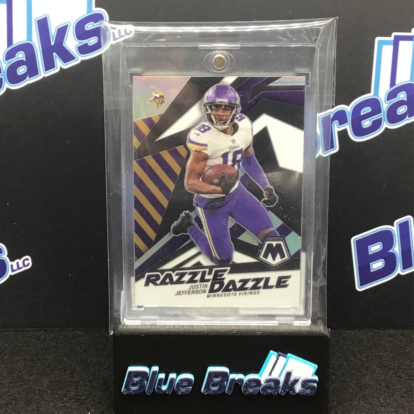 2022 Panini Mosaic Prizm Razzle Dazzle Justin Jefferson #RD-11 Vikings
