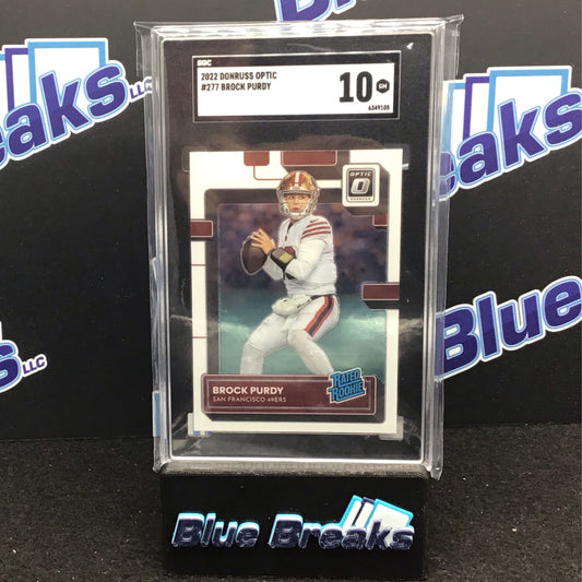 2022 Donruss Optic #277 Brock Purdy Rated Rookie SGC 10 49ers