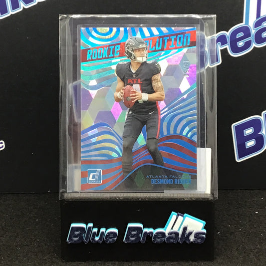 2022 Panini Donruss Cubic Rookie Revolution Desmond Ridder #REV-4 Falcons