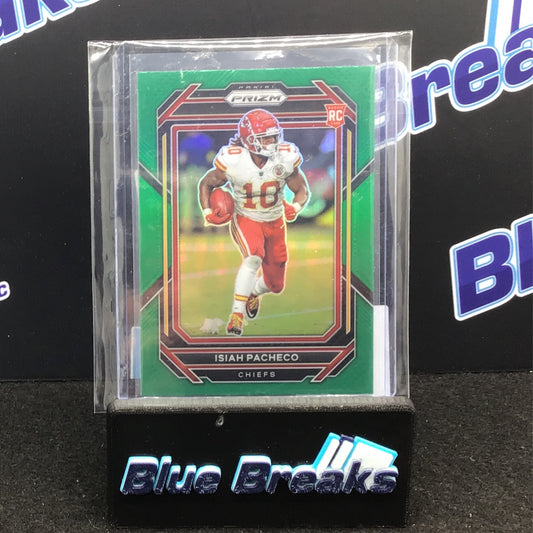 2022 Panini Prizm Green Isiah Pacheco RC #352 Chiefs