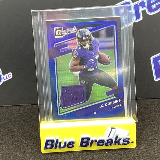 2022 Panini Donruss Optic JK Dobbins relic #TH-6 Ravens