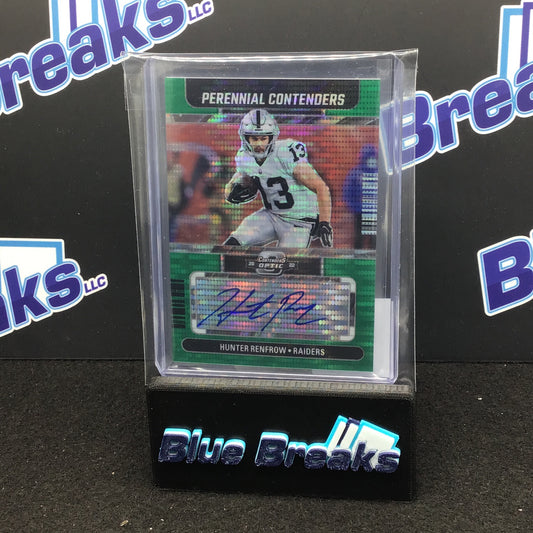 2022 Panini Contenders Optic Prizm Hunter Renfrow 17/25 #PCA-HR Raiders