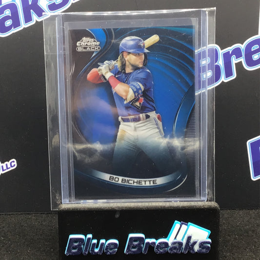 2022 Topps - Chrome Black - Bo Bichette - Blue - 28/75 - Toronto Blue Jays