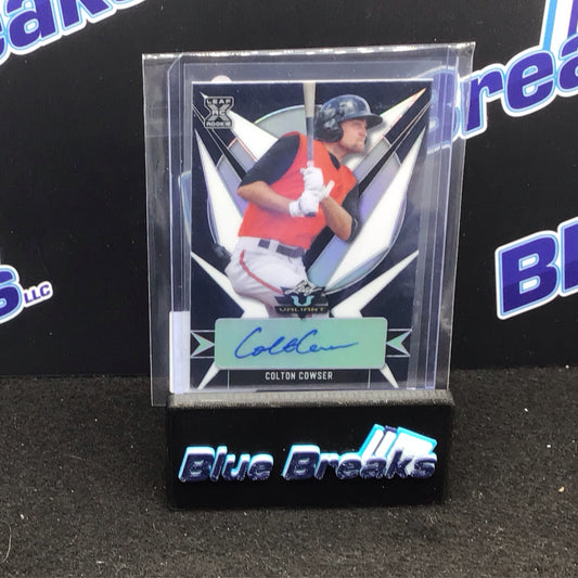 2021 Leaf Valiant black Colton Cowser auto 69/75 #BA-CC1 Orioles