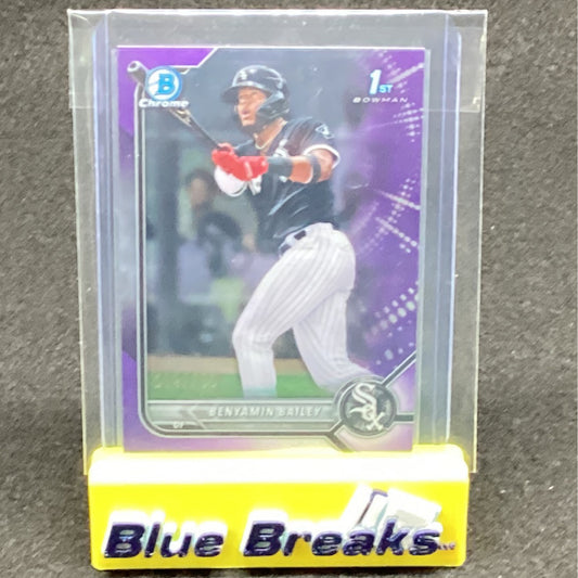 2022 Bowman Chrome 1st Purple Benyamin Bailey 115/250 BCP-8