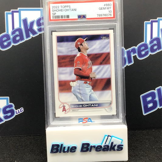 2022 Topps - Shohei Ohtani - SP - #660 - Los Angeles Angels - PSA 10