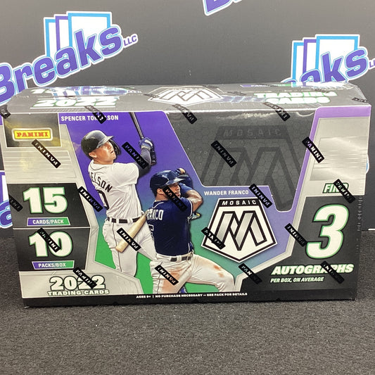 2022 Panini Mosaic Baseball Hobby Box