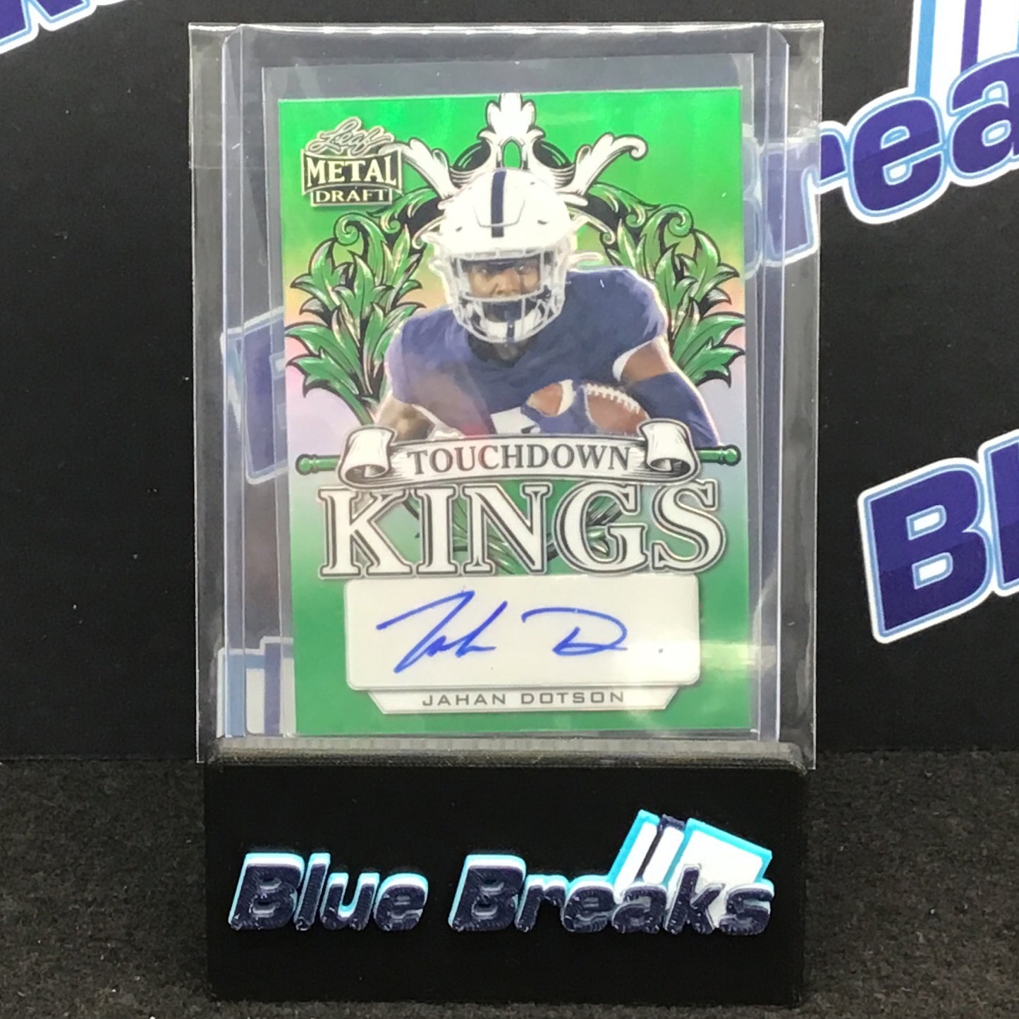 2022 Leaf Metal Draft - Jahan Dotson - Green - #4/10 - #TK-JD1