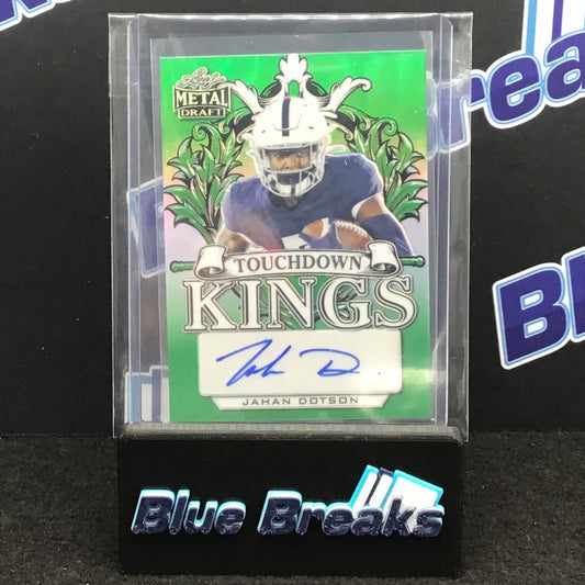2022 Leaf Metal Draft - Jahan Dotson - Green - #4/10 - #TK-JD1