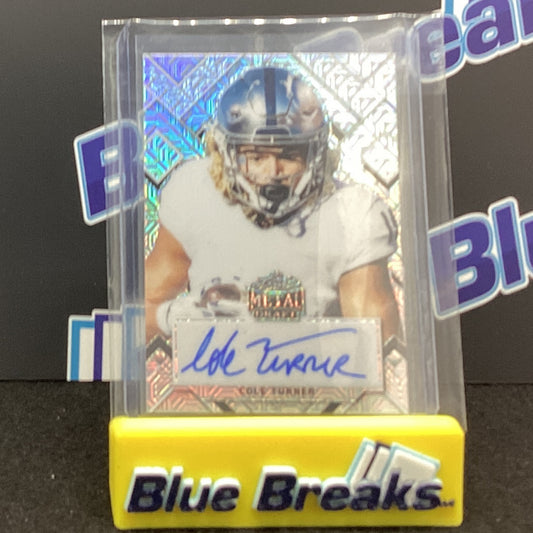 2022 Leaf Metal Draft - Cole Turner auto 7/20 #PA-CT2