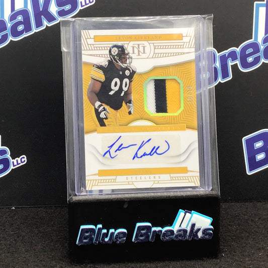 2022 Panini - National Treasures - Levon Kirkland - Lasting Legacies 10/10 - Pittsburgh Steelers
