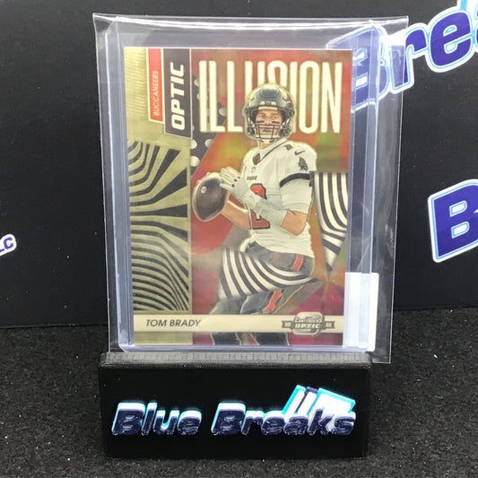 2022 Panini Contenders Optic Optic Illusions Tom Brady 1/1 #OI-4