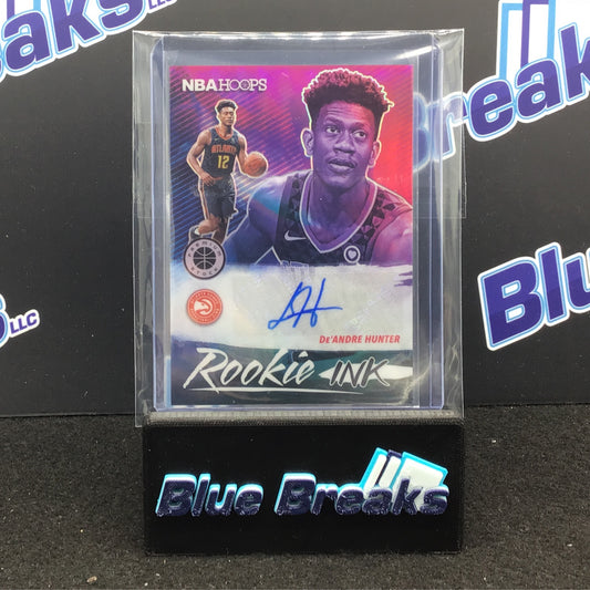 2019-20 Panini Hoops Premium ' De'Andre Hunter - Atlanta Hawks - Autograh - RI-DAH