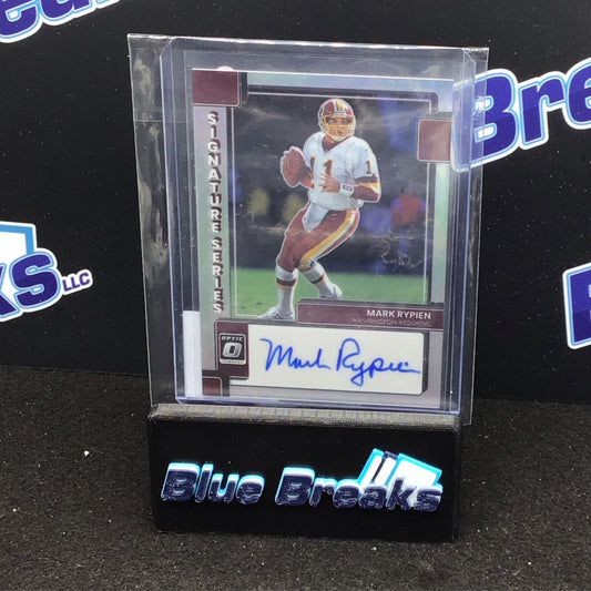 2022 Panini Donruss Optic Signature Series Mark Rypien #SS-MRY Commanders