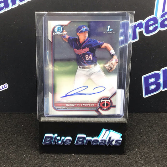 2022 Bowman Chrome Prospects 1st Bowman Danny De Andrade Auto #CPA-DDE - Minnesota Twins