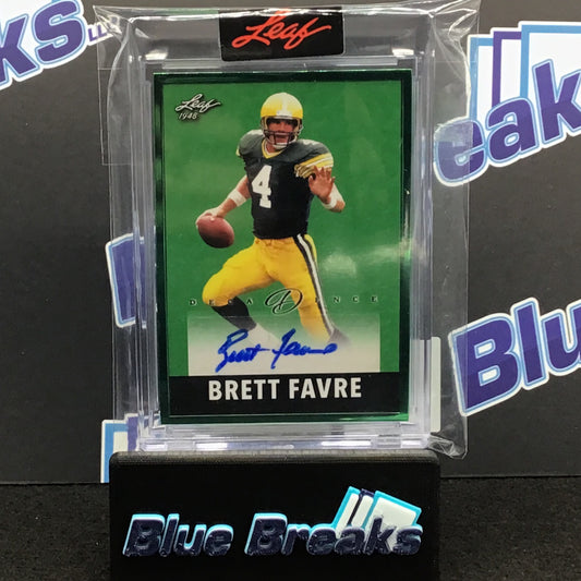 2022 Leaf Decadence Green Brett Favre 3/4 #48L-BF1