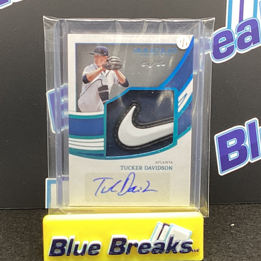 2022 Panini Immaculate - Tucker Davidson - Atlanta Braves - 1/1