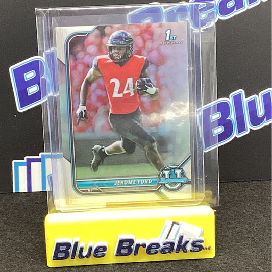 2022 Topps Bowman U 1st Bowman Silver Refractor Jerome Ford 71