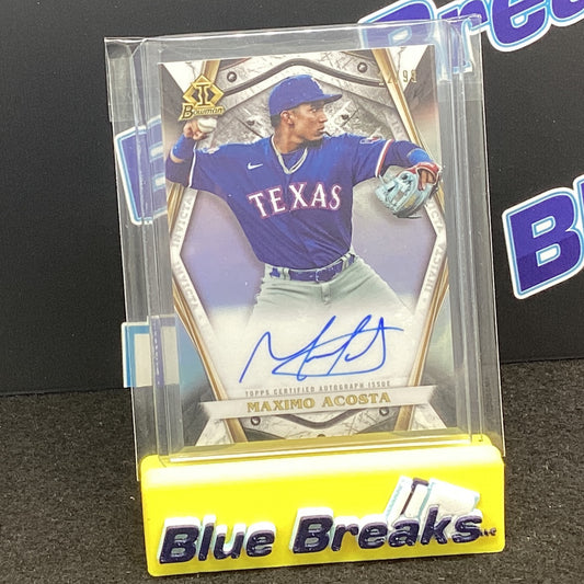 2022 Bowman Chrome Invicta - Maximo Acosta 12/99
