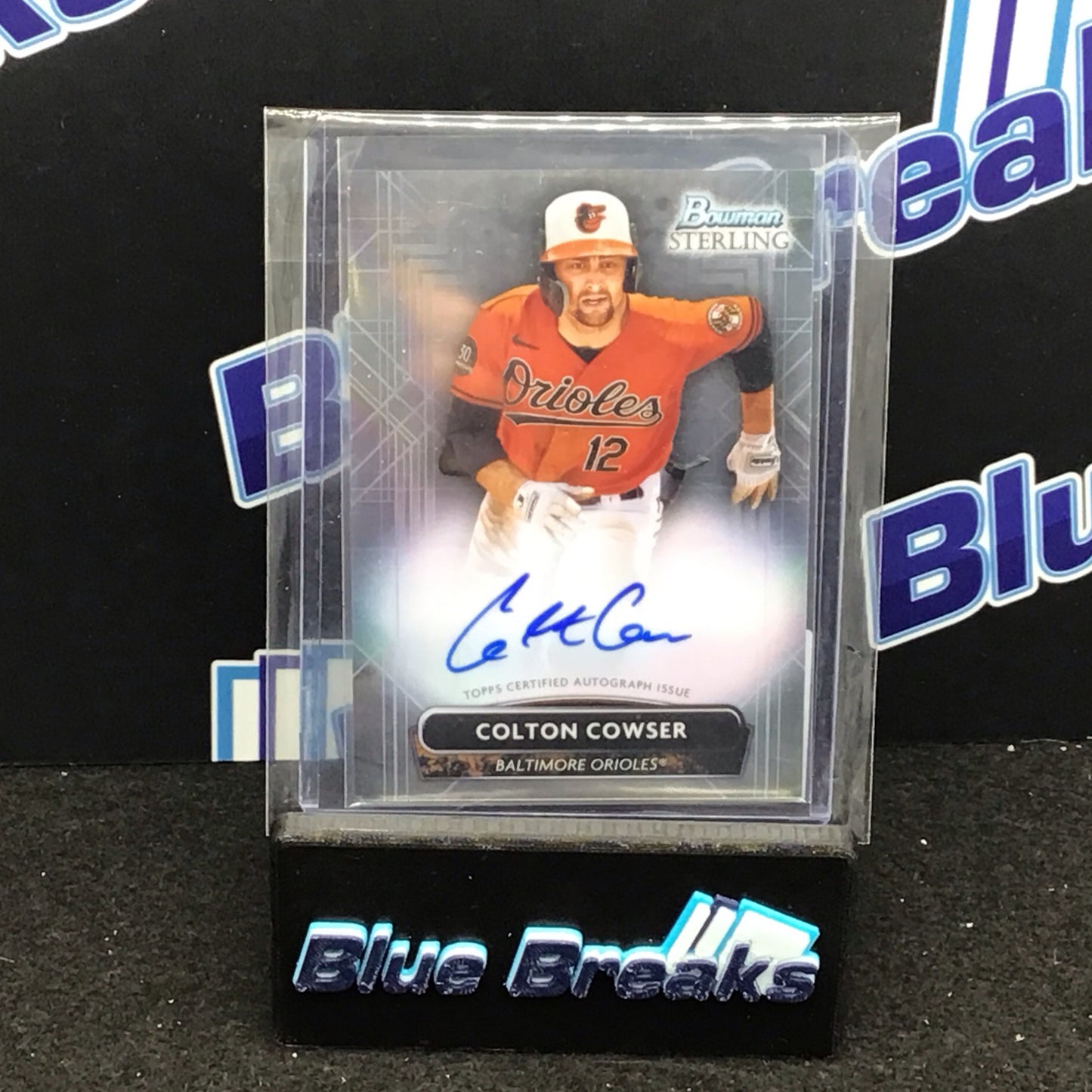 2022 Bowman Sterling Colton Cowser auto #PA-CC Baltimore Orioles