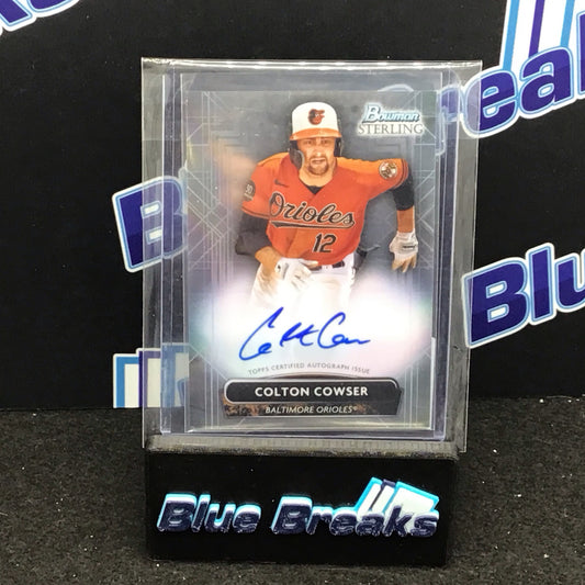 2022 Bowman Sterling Colton Cowser auto #PA-CC Baltimore Orioles