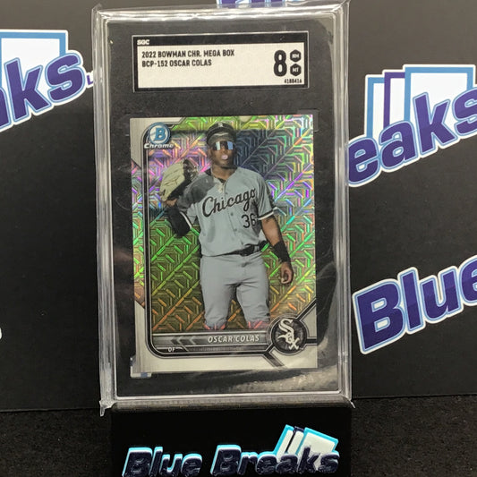 2022 Bowman Chrome Mega Box Oscar Colas - BCP-152 - Chicago White Sox SGC 8
