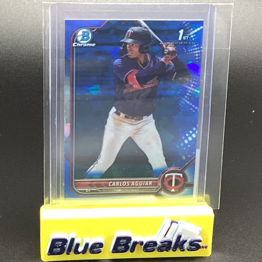 2022 Bowman Chrome 1st Sapphire Carlos Aguiar