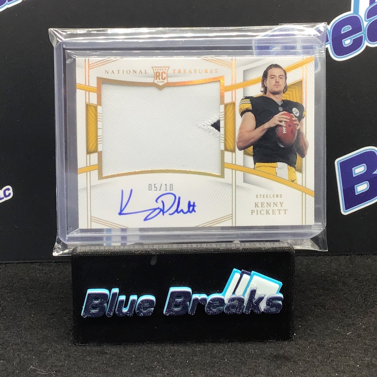 2022 Panini - National Treasures - Kenny Pickett - Rookie - 5/10 - Pittsburgh Steelers